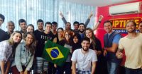 Em Vila Velha, os alunos participaram de um café da manhã típico brasileiro