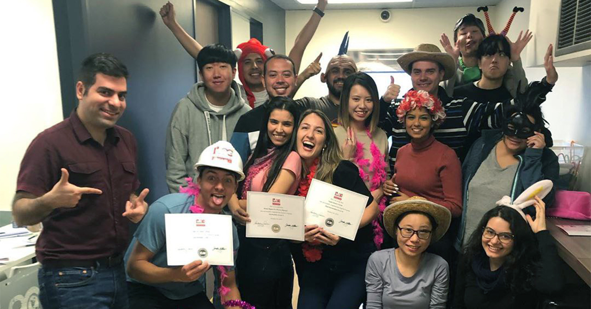 Com os colegas do curso da ILAC