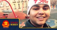 Matheus Mascarenhas na viagem de intercâmbio que fez à Inglaterra