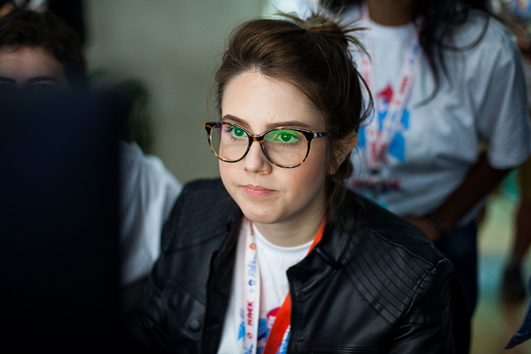 Daniela Freire durante o concurso