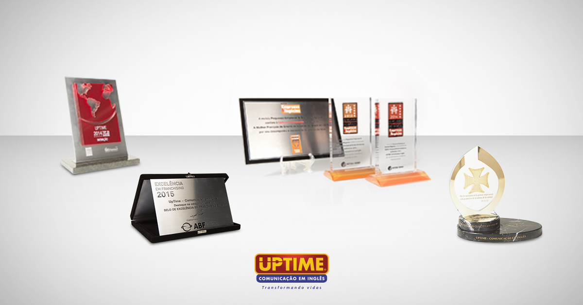 A excelência dos modelos de ensino e negócio é comprovada pelos prêmios da UPTIME